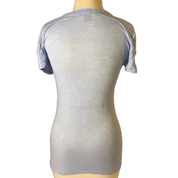 Y2K Gray Strappy Cold Shoulder Top American Dream Women’s Medium - Picture 5 of 5